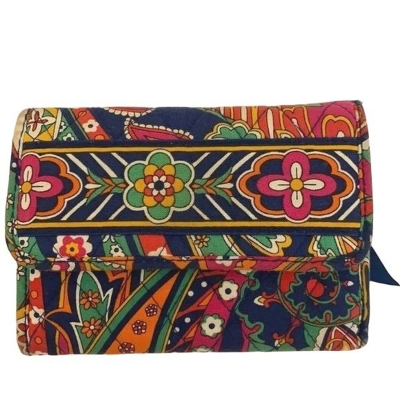Vera Bradley Handbags - Vera Bradley Women's Wallet FLoral Multicolor Petite Trifold 5.5'' W x 4'' H